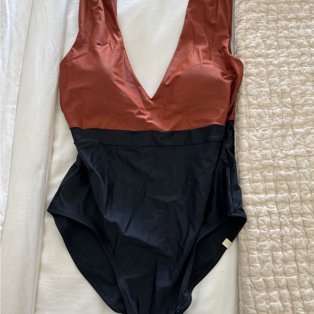 Summersalt Women's One Piece in Rust and Black